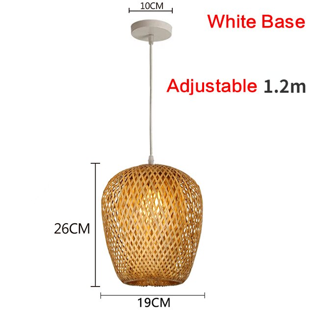 Rattan Bamboo Hand-Woven Bamboo Pendant Lamp