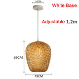 Rattan Bamboo Hand-Woven Bamboo Pendant Lamp