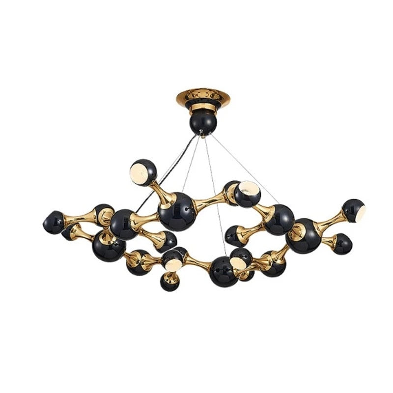 Luxury Ceiling Chandelier Black & White