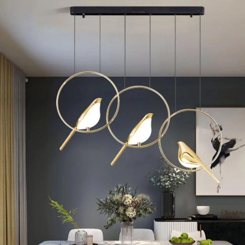Magpie Bird Ceiling Chandelier Pendant Lamp