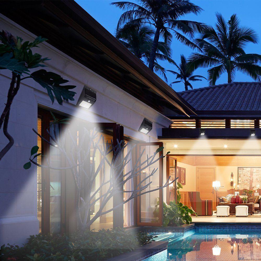 Solar Powered Motion Sensor Outdoor Light
