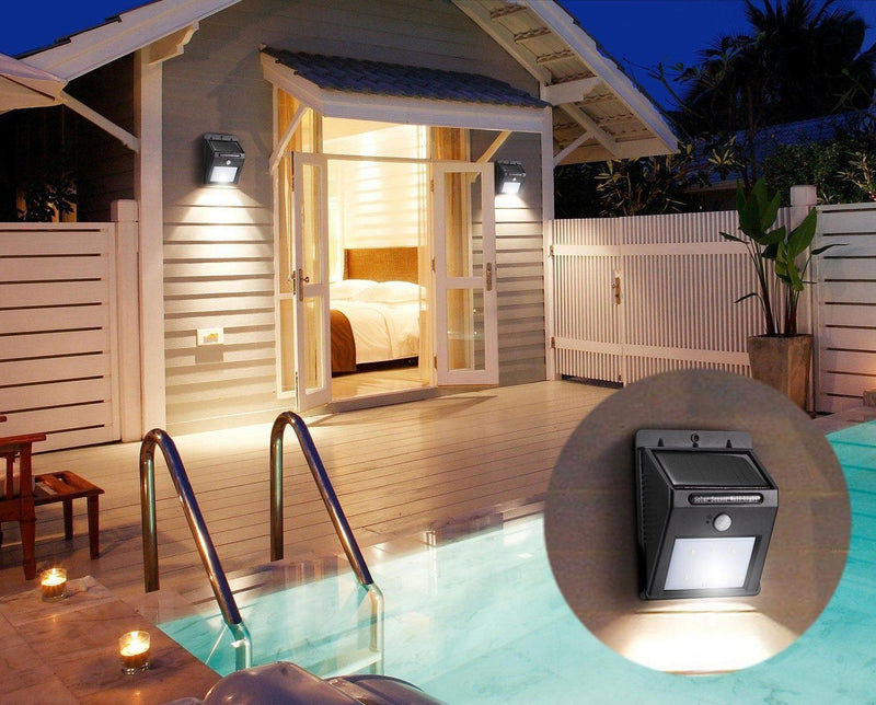 Solar Powered Motion Sensor Outdoor Light