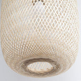 Compressable Bamboo Pendant Light