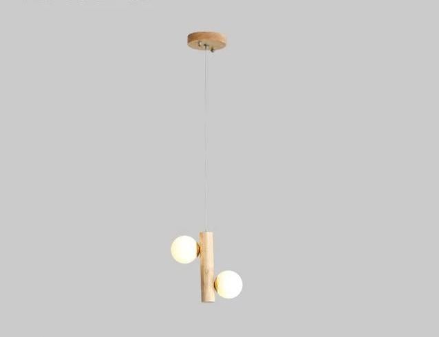 Modern Wooden Bulb Chandelier