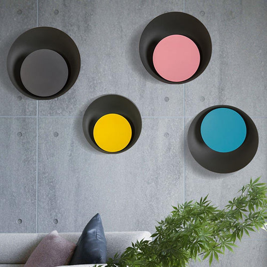 Modern Nordic Macaroon Moon LED Wall Lamp