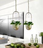 Modern Hanging Planter Lamp