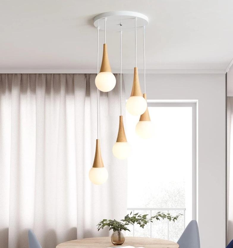Nordic Three-Head LED Hanging Lights Bulbs