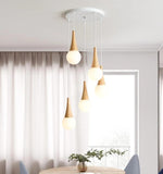 Nordic Three-Head LED Hanging Lights Bulbs