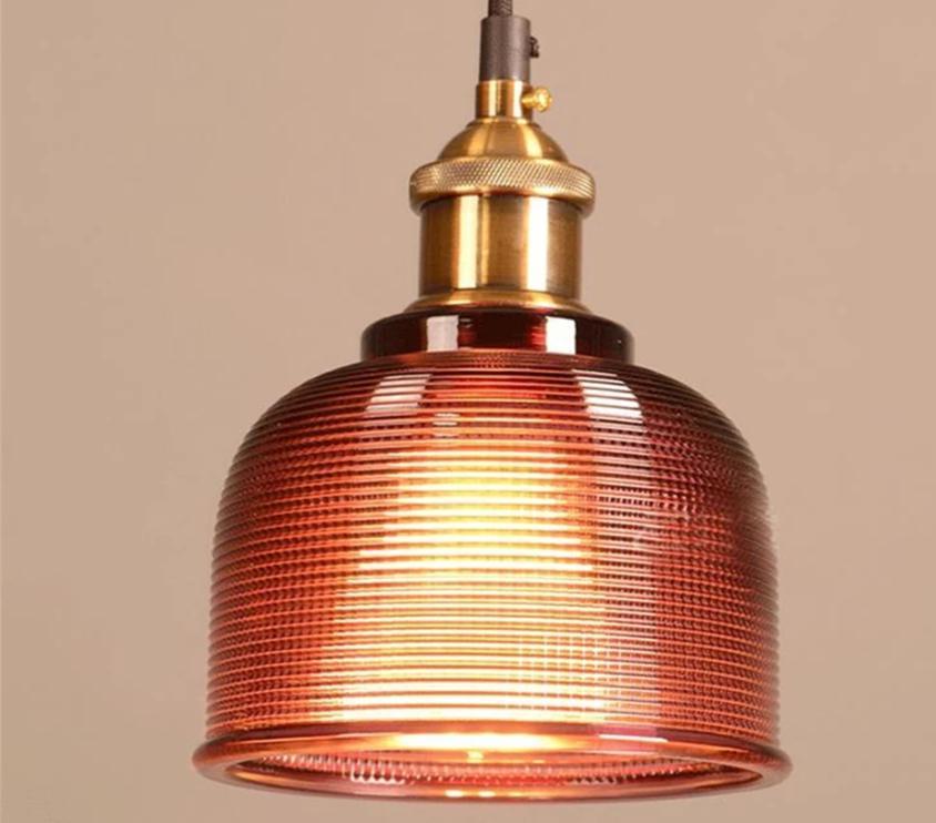 Retro European Color Glass Pendant Light