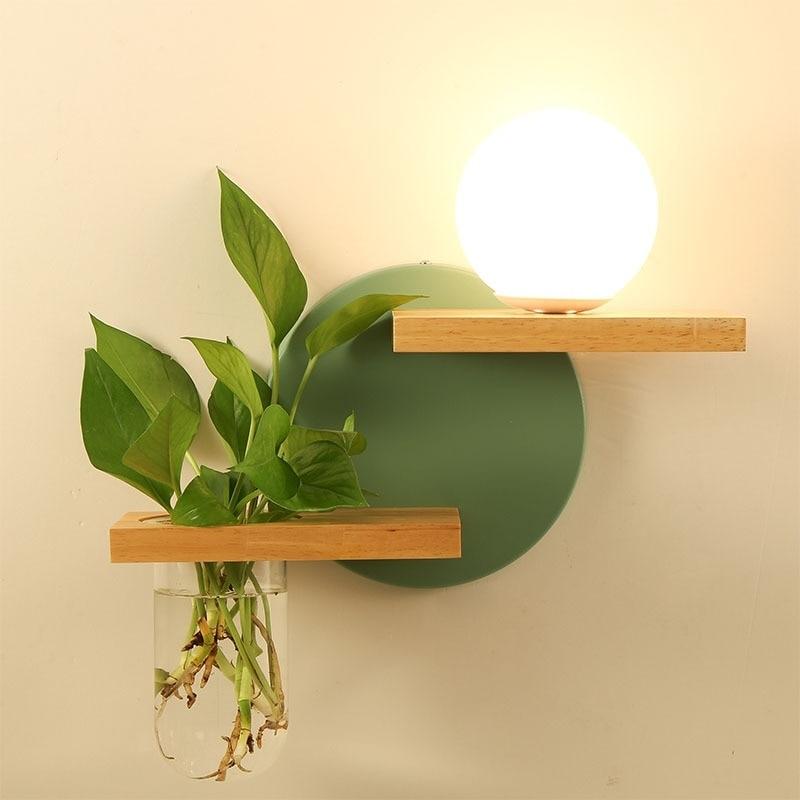 LED Lamp Planter & Shelves Combo