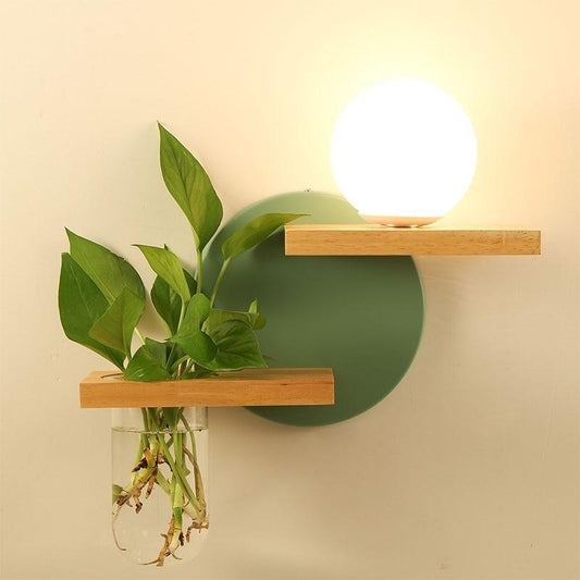 LED Lamp Planter & Shelves Combo