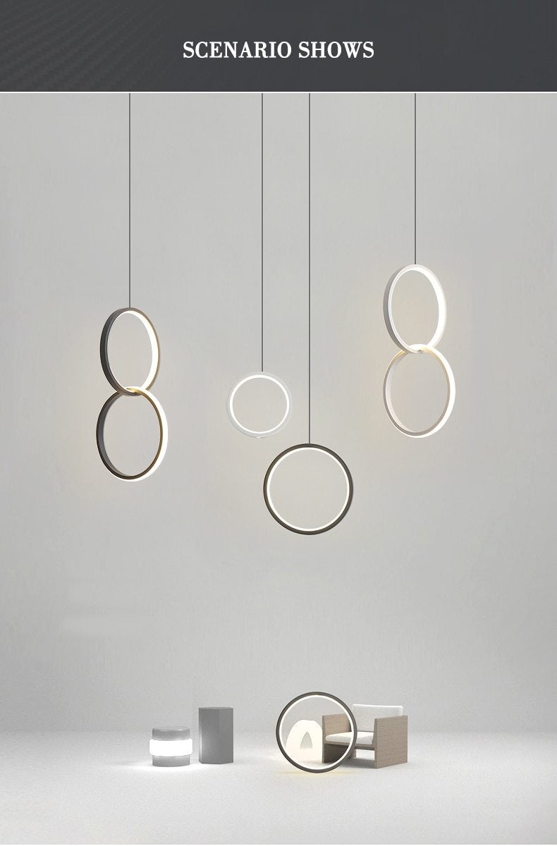 Circular LED Hanging Light