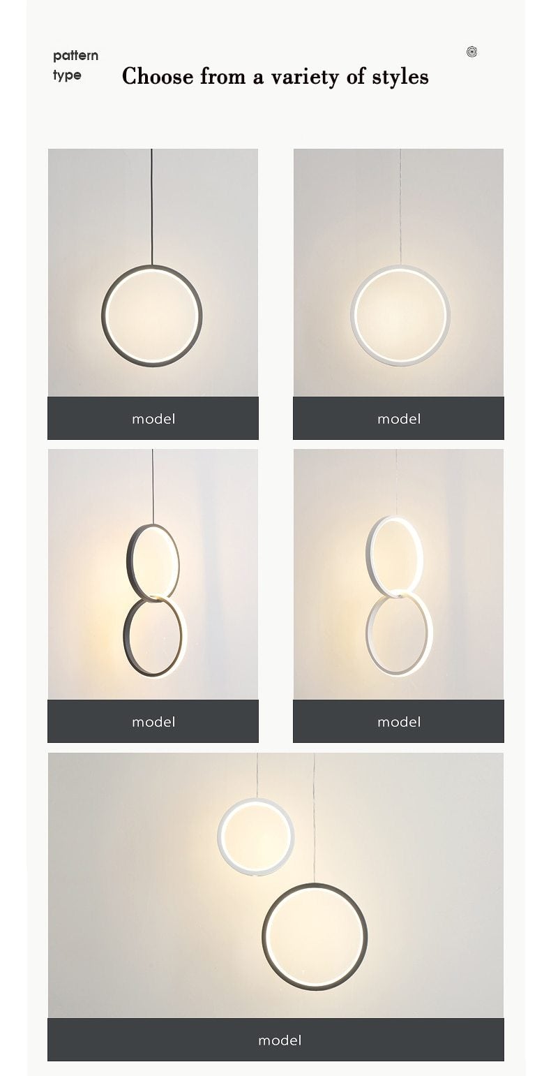 Circular LED Hanging Light