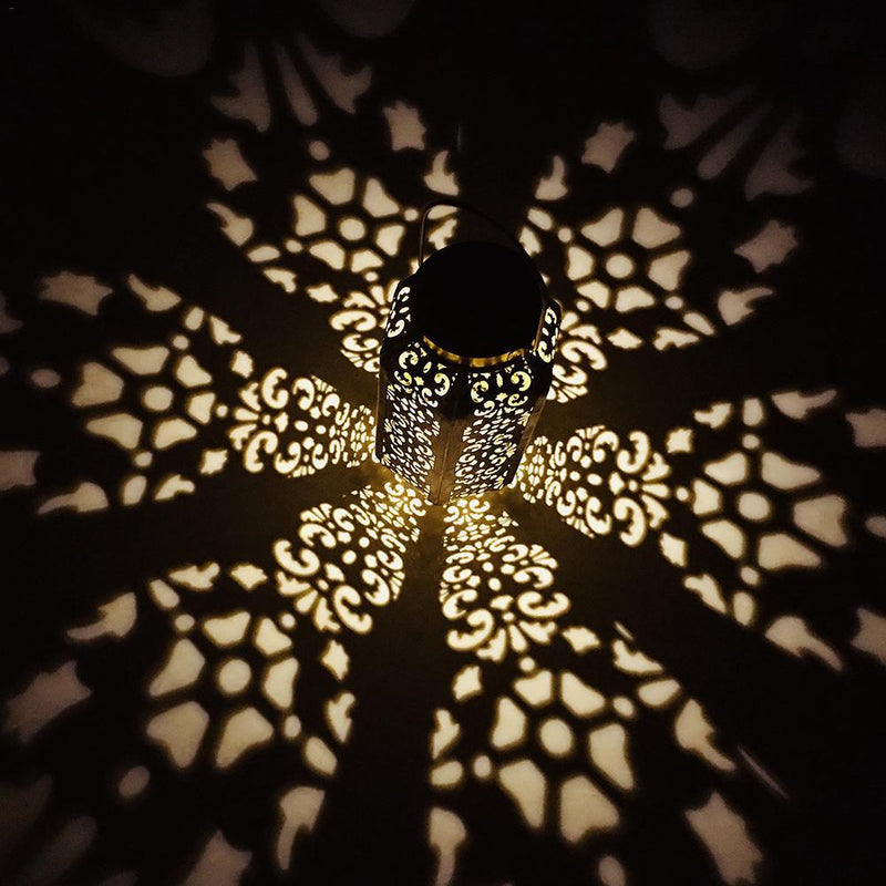 LED Solar Powered Outdoor Moroccan Lamp