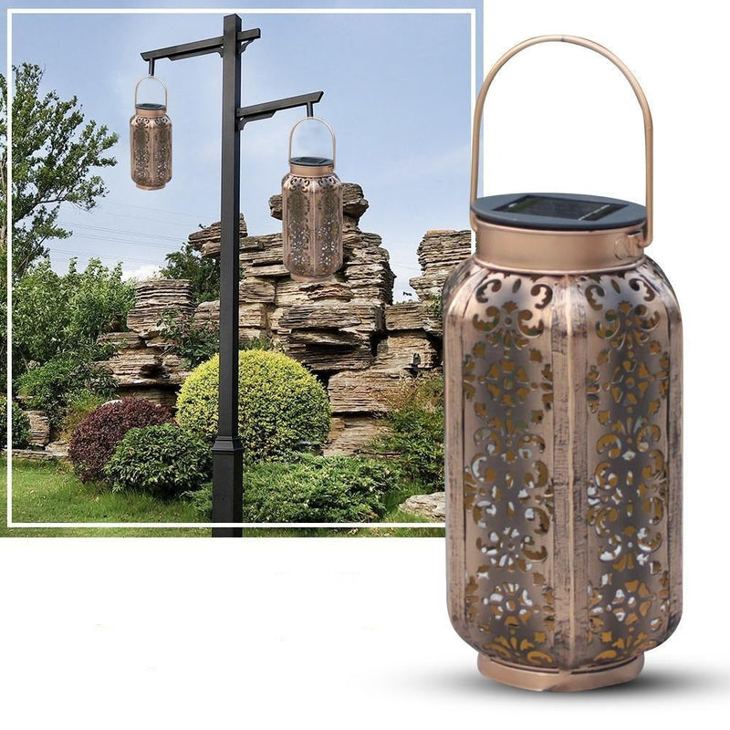 LED Solar Powered Outdoor Moroccan Lamp