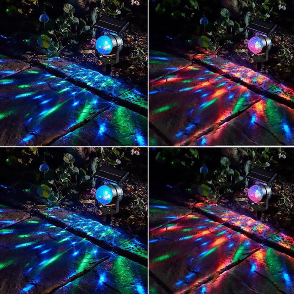 LED Solar Power Projector Garden Light