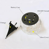 Cracked Glass Ball Solar Garden Light