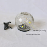 Cracked Glass Ball Solar Garden Light