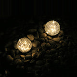 Cracked Glass Ball Solar Garden Light