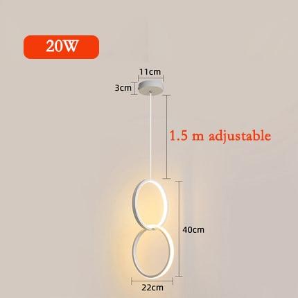 Circular LED Hanging Light