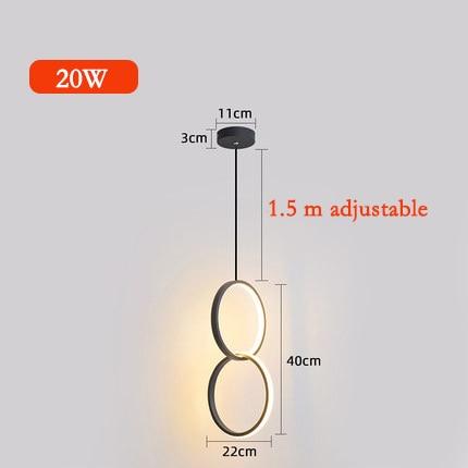 Circular LED Hanging Light