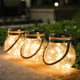 Modern Round Glass Jar Garden Hanging Lamp