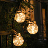 Modern Round Glass Jar Garden Hanging Lamp