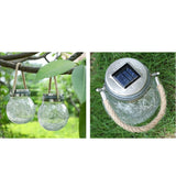 Modern Round Glass Jar Garden Hanging Lamp