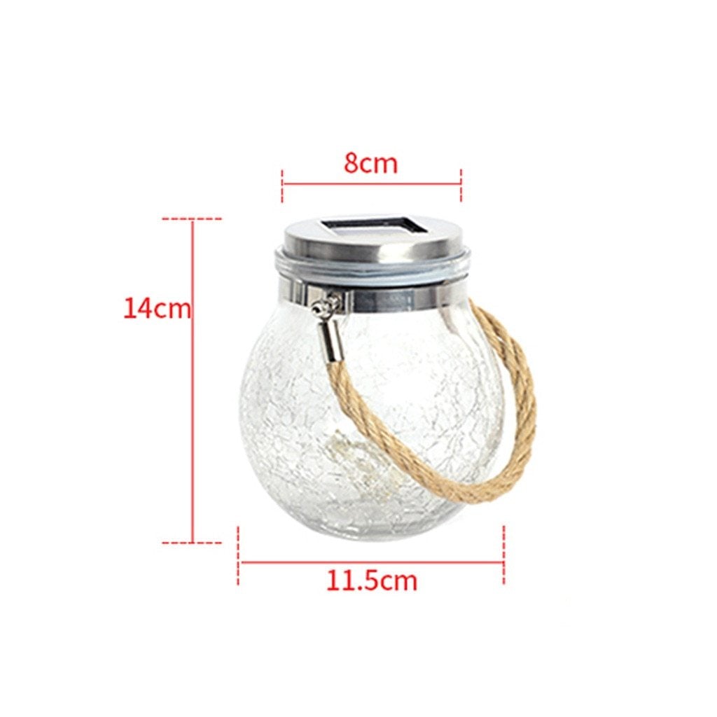 Modern Round Glass Jar Garden Hanging Lamp