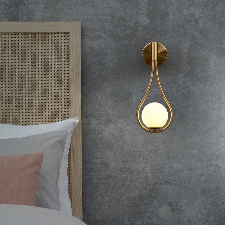 Minimalistic Drop shape wall sconce