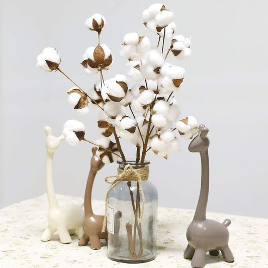 Cotton Stems Farmhouse Artificial Flower