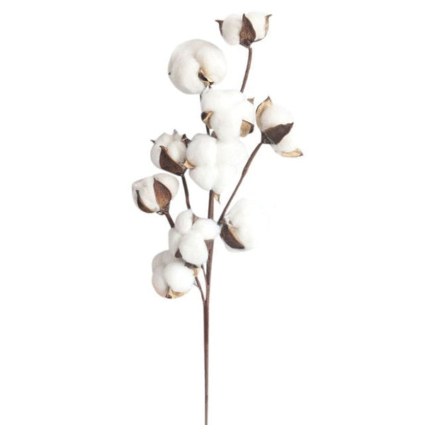 Cotton Stems Farmhouse Artificial Flower