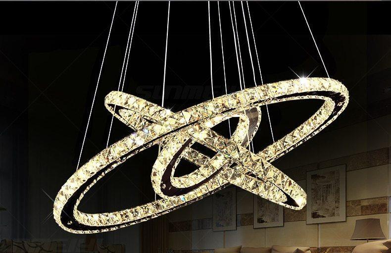 Circular Crystal LED Chandelier