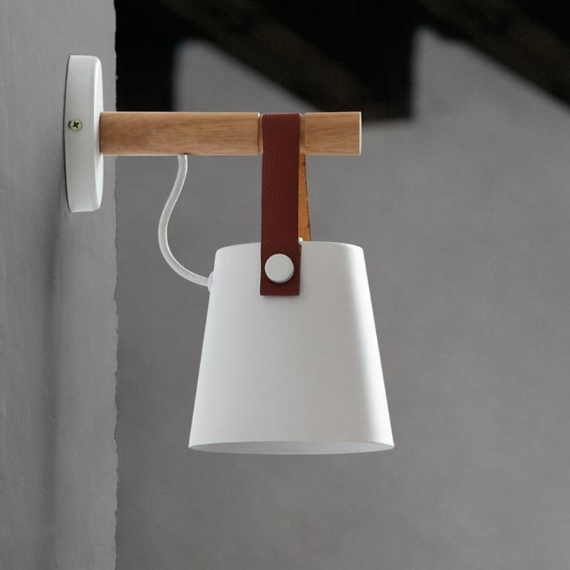 Nordic Wooden Hanging Wall Lamp