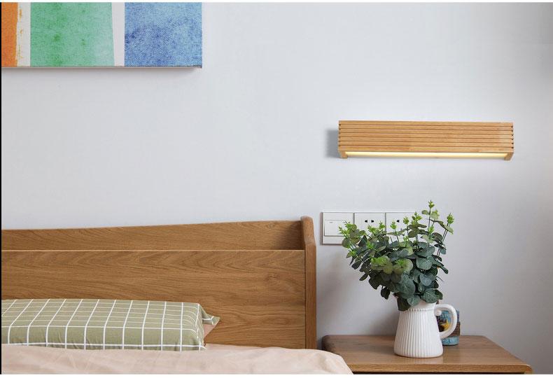 Statuto Modern Nordic Wooden Wall Lamp