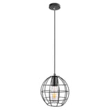 Spherical Hanging Cage Drop Ceiling Light