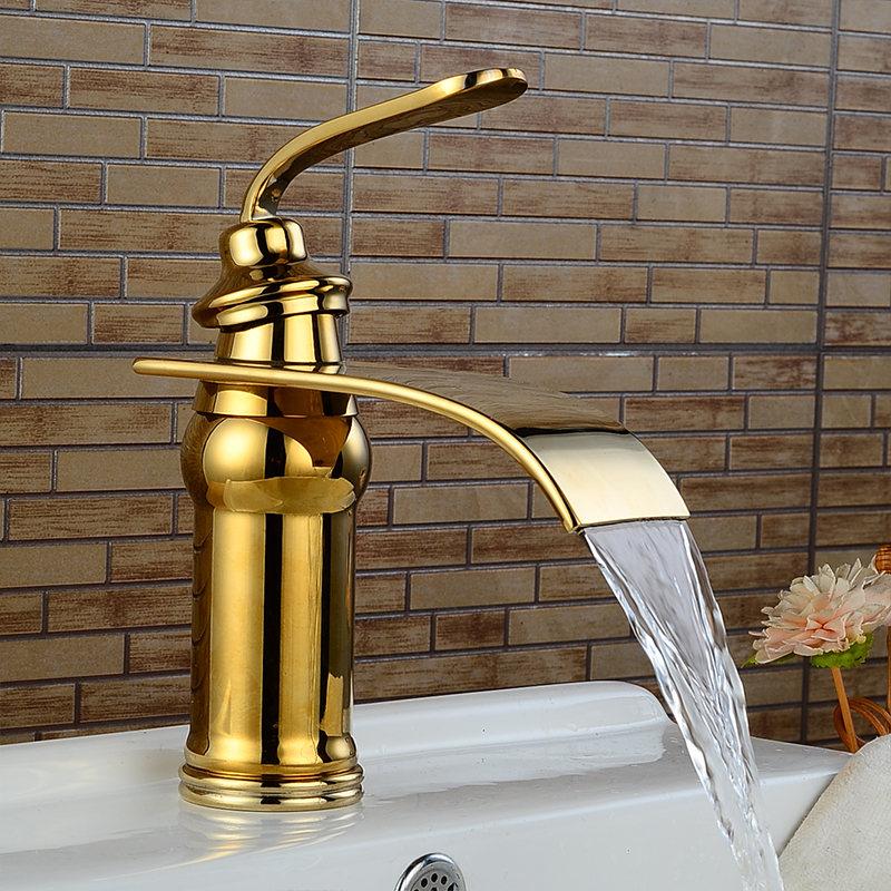 Vintage Brass Waterfall Faucet