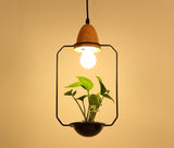 Modern Nordic Iron Pendant Planter Lamp