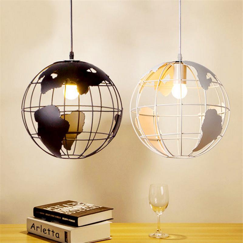 Modern Nordic World Globe Hanging Light