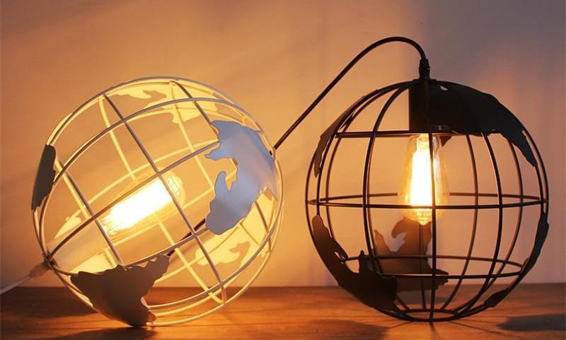 Modern Nordic World Globe Hanging Light
