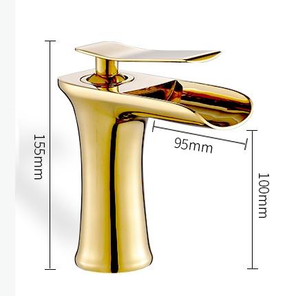 Waterfall Type Single Handle Basin Faucet