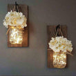 Wall Mounted Fairy Light Mason Jar