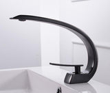 Modern Crane Design Single Handle Basin Faucet