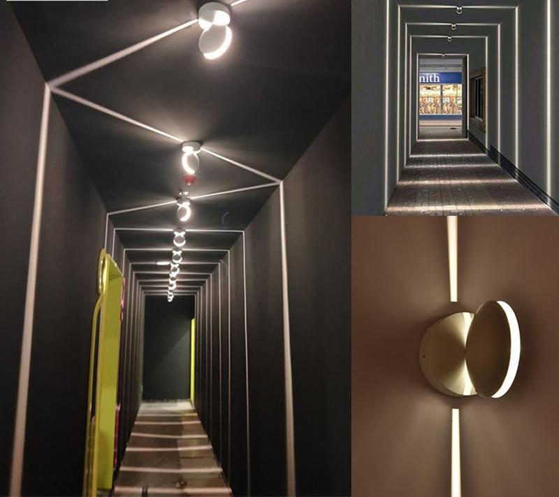 Circular Wall Mount LED Sconce Lamp