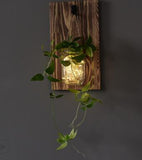 Wall Mounted Fairy Light Mason Jar