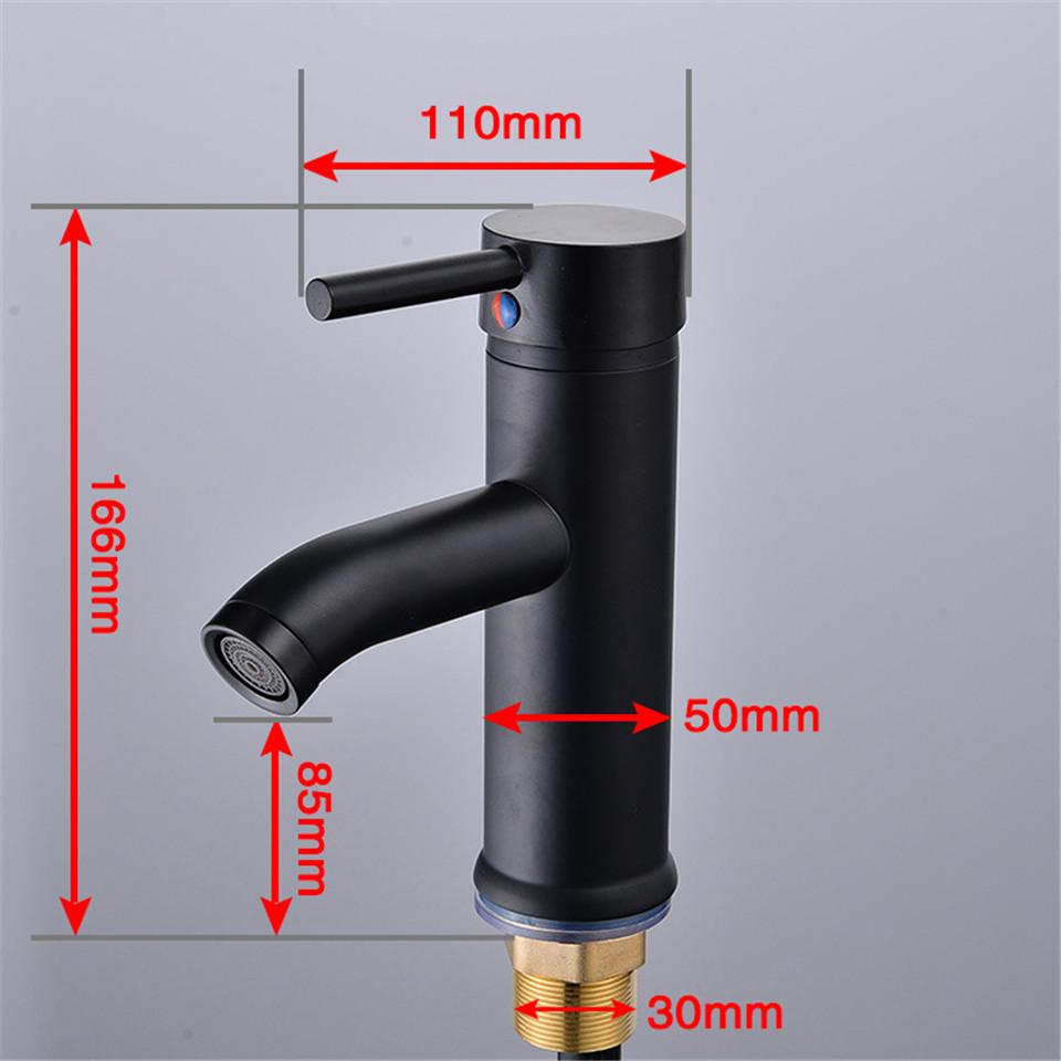 Stainless Steel Black Matte Finish Faucet