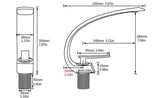 Modern Crane Design Single Handle Basin Faucet