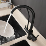 Deck Mount Double Crane Faucet