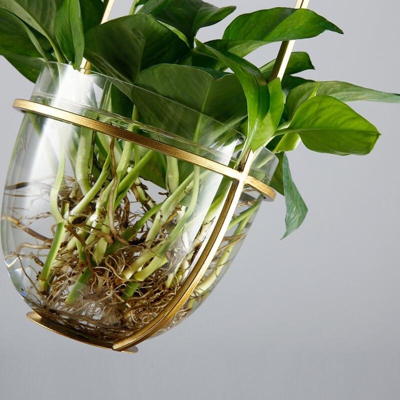 Modern Hanging Planter Lamp