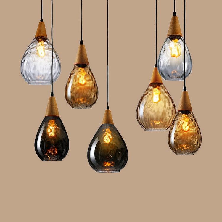 Modern Nordic Drop Glass Pendant Lamp